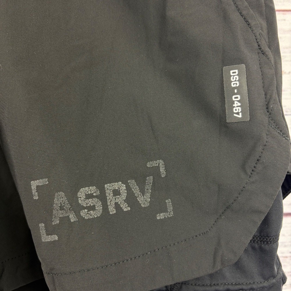 ASRV Tetra-Lite 2-in-1 Training Shorts Black DSG-0467 Mens Small Gym Athletic - Picture 4 of 12